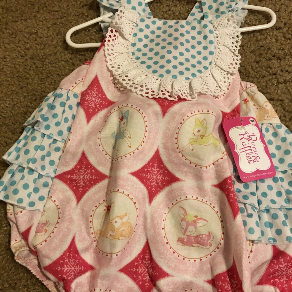 Ricrac and ruffles deer bubble